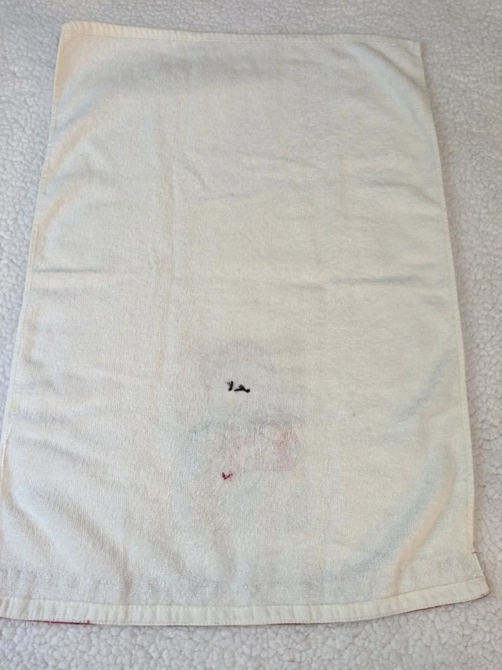Vintage Christmas Oven Mitt Hand Towel Set Santa Holiday 3D